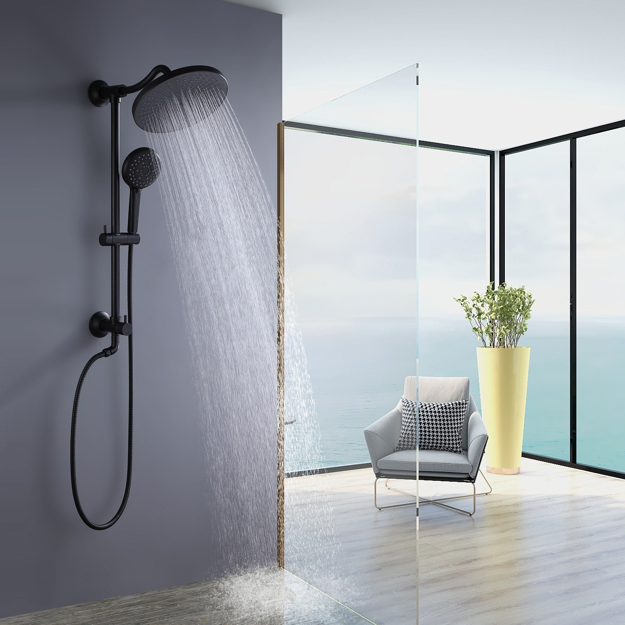 Shower Head Hook, Stable Shower Head Holder Wall Mounted for Bathroom'$ :  : Home Improvement