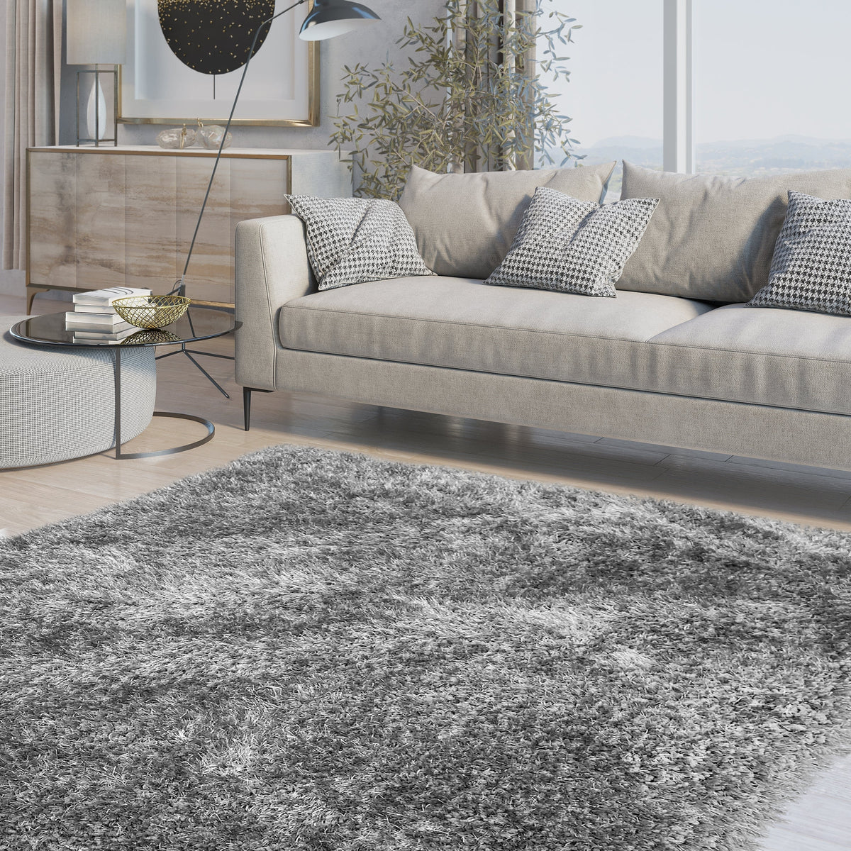 RugBerry Light Gray Shag Area Rug Shaggy Fluffy Soft Thick Pile Overstock RugBerry Light Gray Shag Area Rug Shaggy Fluffy Soft Thick Pile Overstock