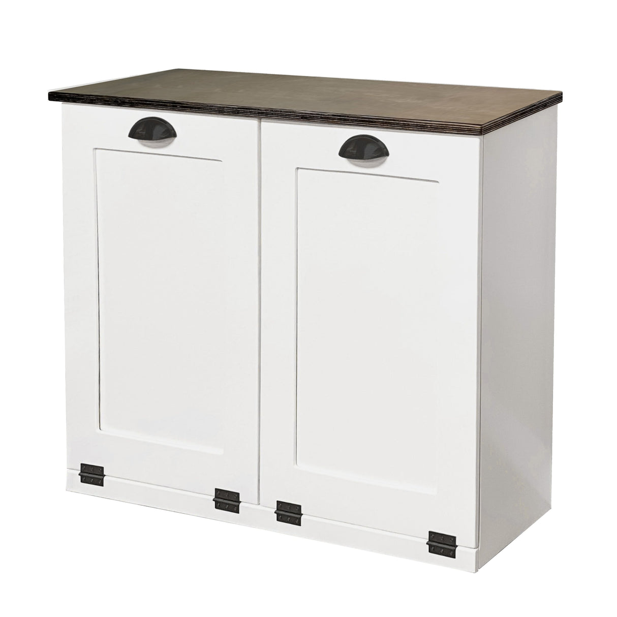 American Furniture Classics Double Wide Laundry Cabinet w/ Soft Close Tilt Out Doors with Woodgrain Finished Top