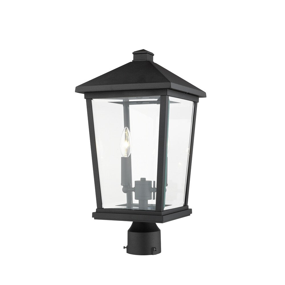 Beacon 2 Light Outdoor Post Mount Fixture in Black – Overstock