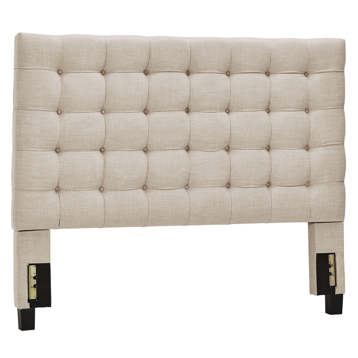 Briella Button Tufted Linen Upholstered Headboard Inspire Q Modern Overstock 