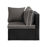 York 4-Piece Outdoor Patio Modular Sectional Sofa with Cushions