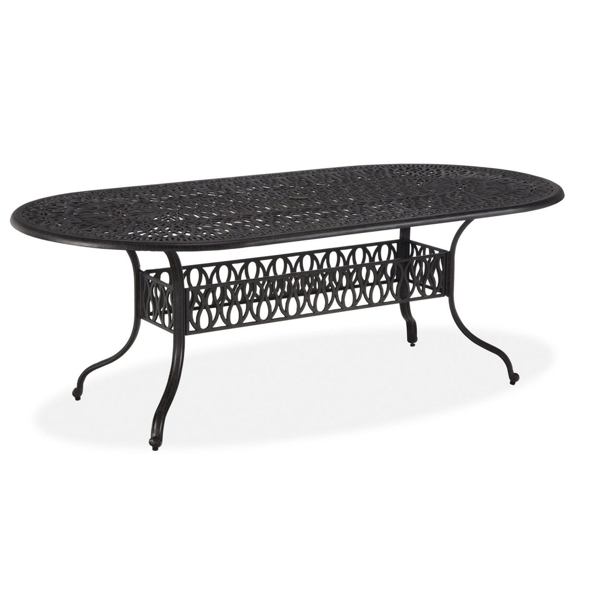 Homestyles Capri Charcoal Outdoor Dining Table, Oval