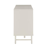 Gemma Butter White and Light Charcoal Finish 6-Drawer Dresser by iNSPIRE Q Modern