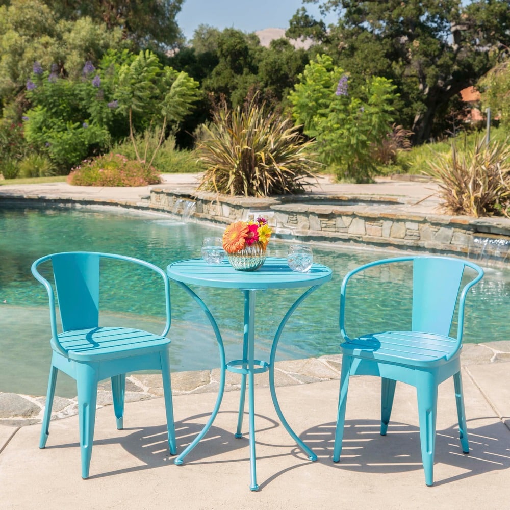 Colmar Outdoor 3-piece Bistro Set by Christopher Knight Home – Overstock