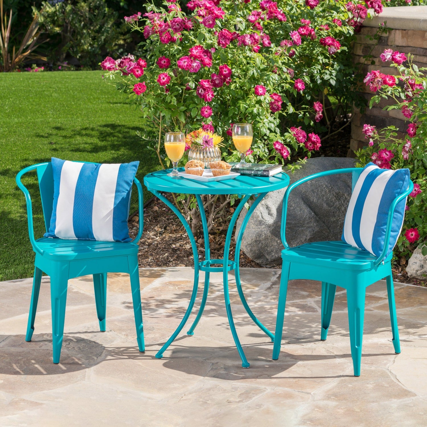 Colmar Outdoor 3-piece Bistro Set by Christopher Knight Home – Overstock