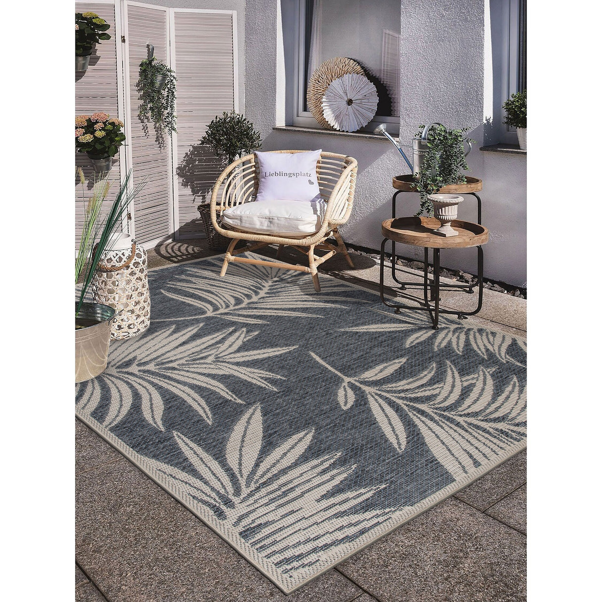 World Rug Gallery Contemporary Floral Indoor/Outdoor Area Rug