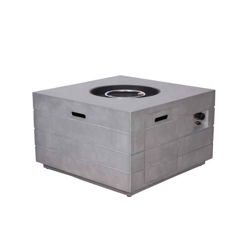 Direct Fire Cooker Box Direct Wicker Holve Columbia Concrete Fire Pit Table – Overstock