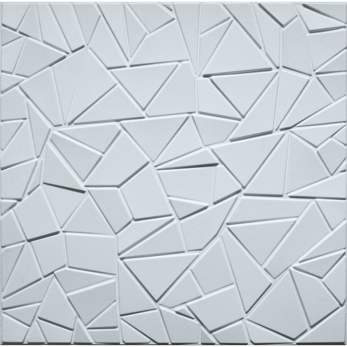 Dundee Deco White Broken Tile PVC 3D Wall Panels, Decorative Wall Pane