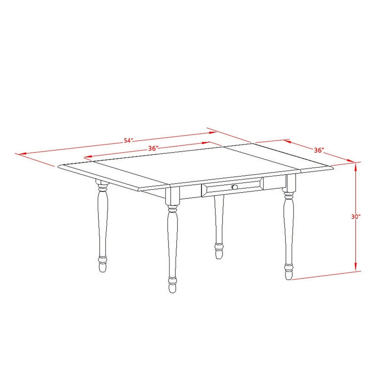 East West Furniture Dining Table Set Contains a Rectangle Dining Table ...