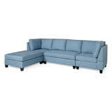 Findon Contemporary 4-seater Fabric Sectional by Christopher Knight Home