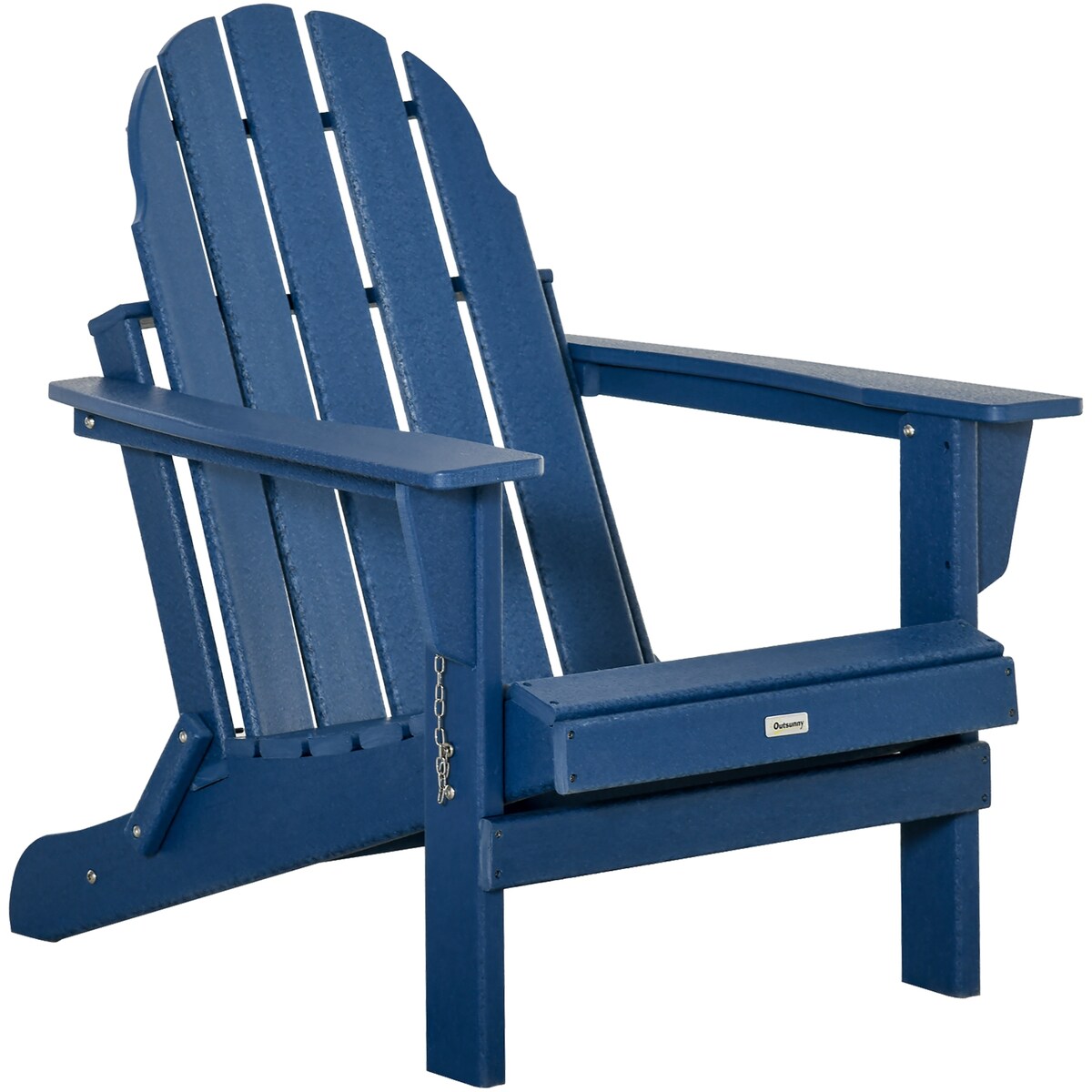Folding Adirondack Chair, Faux Wood Patio & Fire Pit Chair, Weather Re