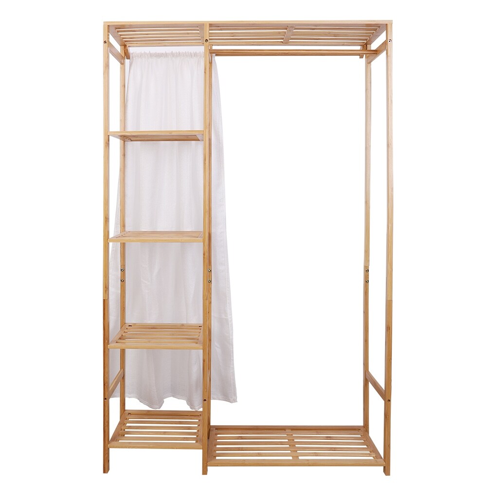 Free-standing Garment Rack Closet Organizer Coat Hanging Stand – Overstock