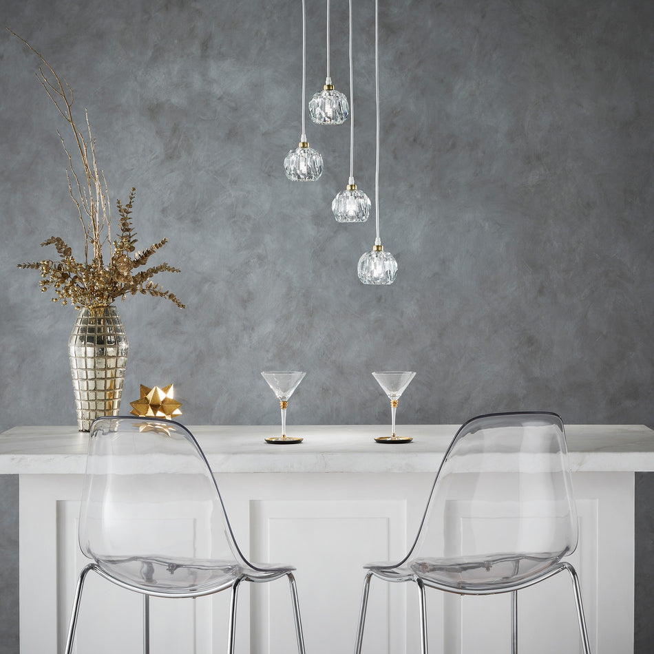 Galway Round Crystal LED Pendant / Chandelier by iNSPIRE Q Bold