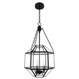 Hunter 15" Indria 3-Light Pendant - Dining Room, Island, Entry - Industrial, Transitional, Geometric