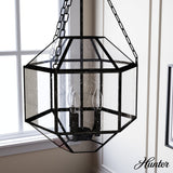 Hunter 15" Indria 3-Light Pendant - Dining Room, Island, Entry - Industrial, Transitional, Geometric