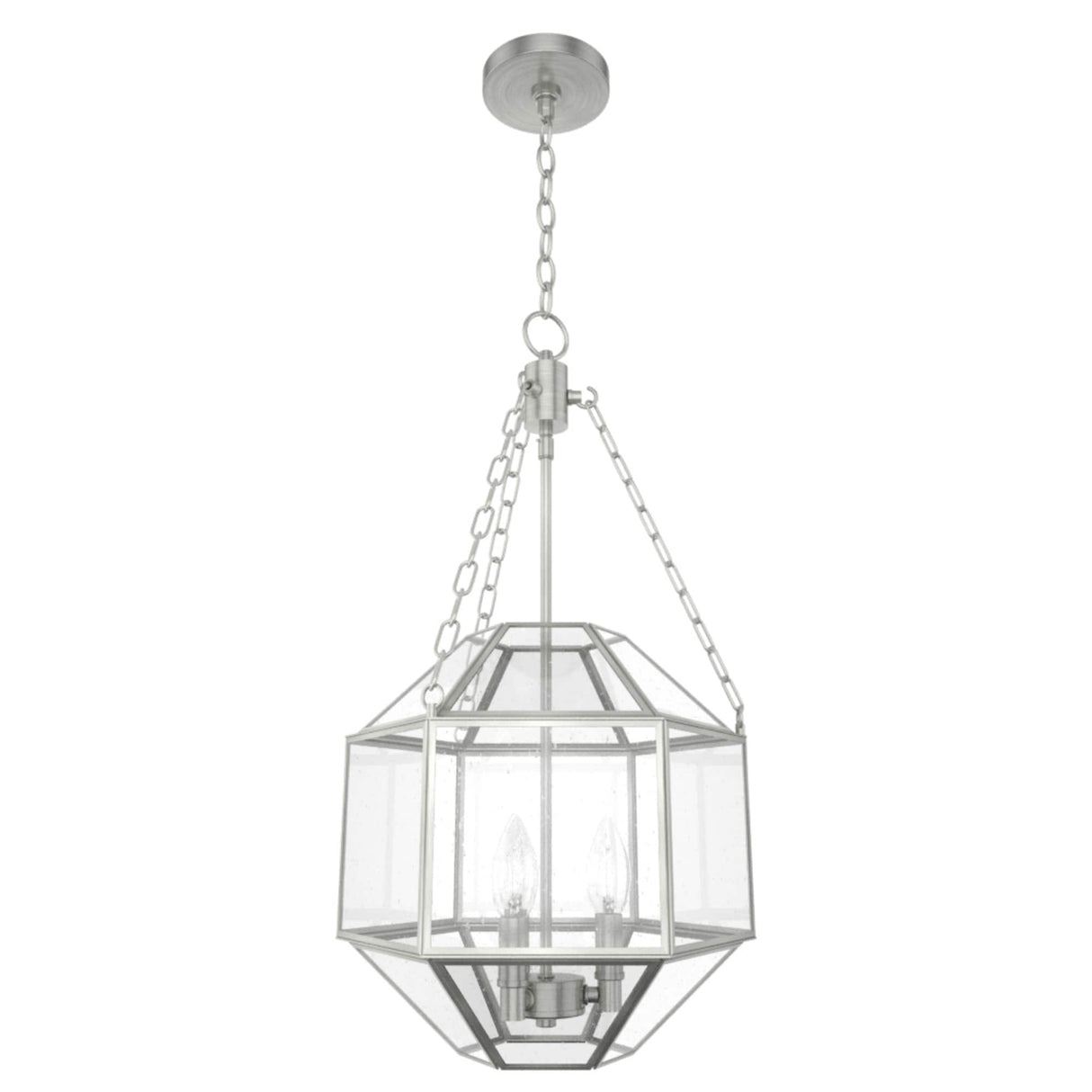 Hunter 15" Indria 3-Light Pendant - Dining Room, Island, Entry - Industrial, Transitional, Geometric