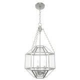 Hunter 15" Indria 3-Light Pendant - Dining Room, Island, Entry - Industrial, Transitional, Geometric