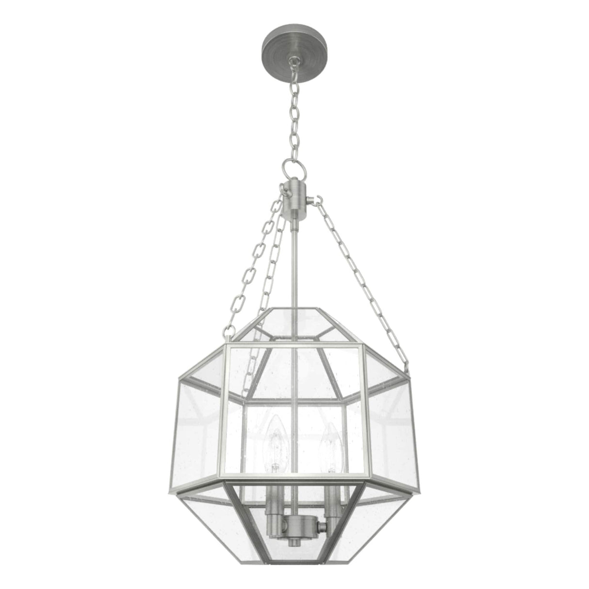 Hunter 15" Indria 3-Light Pendant - Dining Room, Island, Entry - Industrial, Transitional, Geometric