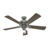 Hunter 52" Crestfield Ceiling Fan with LED Light Kit and Handheld Remote - Casual, Farmhouse, Transitional, Rustic