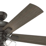 Hunter 52" Crestfield Ceiling Fan with LED Light Kit and Handheld Remote - Casual, Farmhouse, Transitional, Rustic