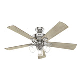 Hunter 52" Crestfield Ceiling Fan with LED Light Kit and Handheld Remote - Casual, Farmhouse, Transitional, Rustic