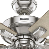 Hunter 52" Crestfield Ceiling Fan with LED Light Kit and Handheld Remote - Casual, Farmhouse, Transitional, Rustic