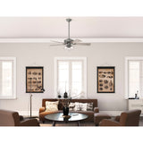 Hunter 52" Crestfield Ceiling Fan with LED Light Kit and Handheld Remote - Casual, Farmhouse, Transitional, Rustic