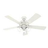 Hunter 52" Crestfield Ceiling Fan with LED Light Kit and Handheld Remote - Casual, Farmhouse, Transitional, Rustic