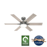 Hunter 52" Georgetown Windmill Ceiling Fan w/LED Light, Remote & Easy 1-2-3 Installation!