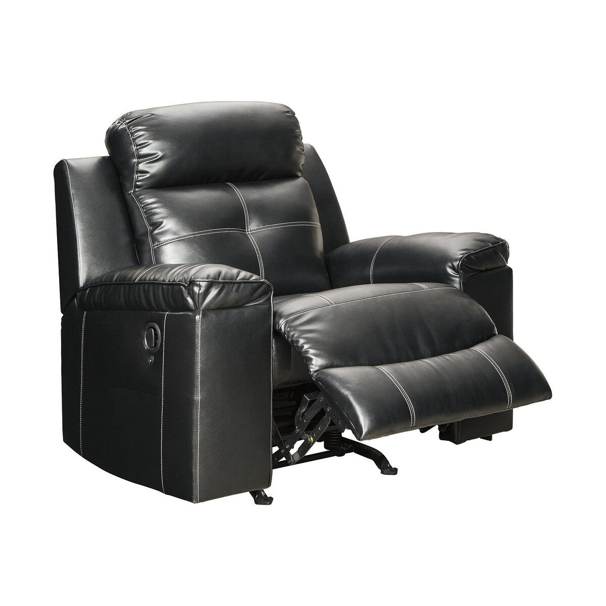 Contemporary Rocking Recliner Kempten Contemporary Rocker Recliner Black – Overstock
