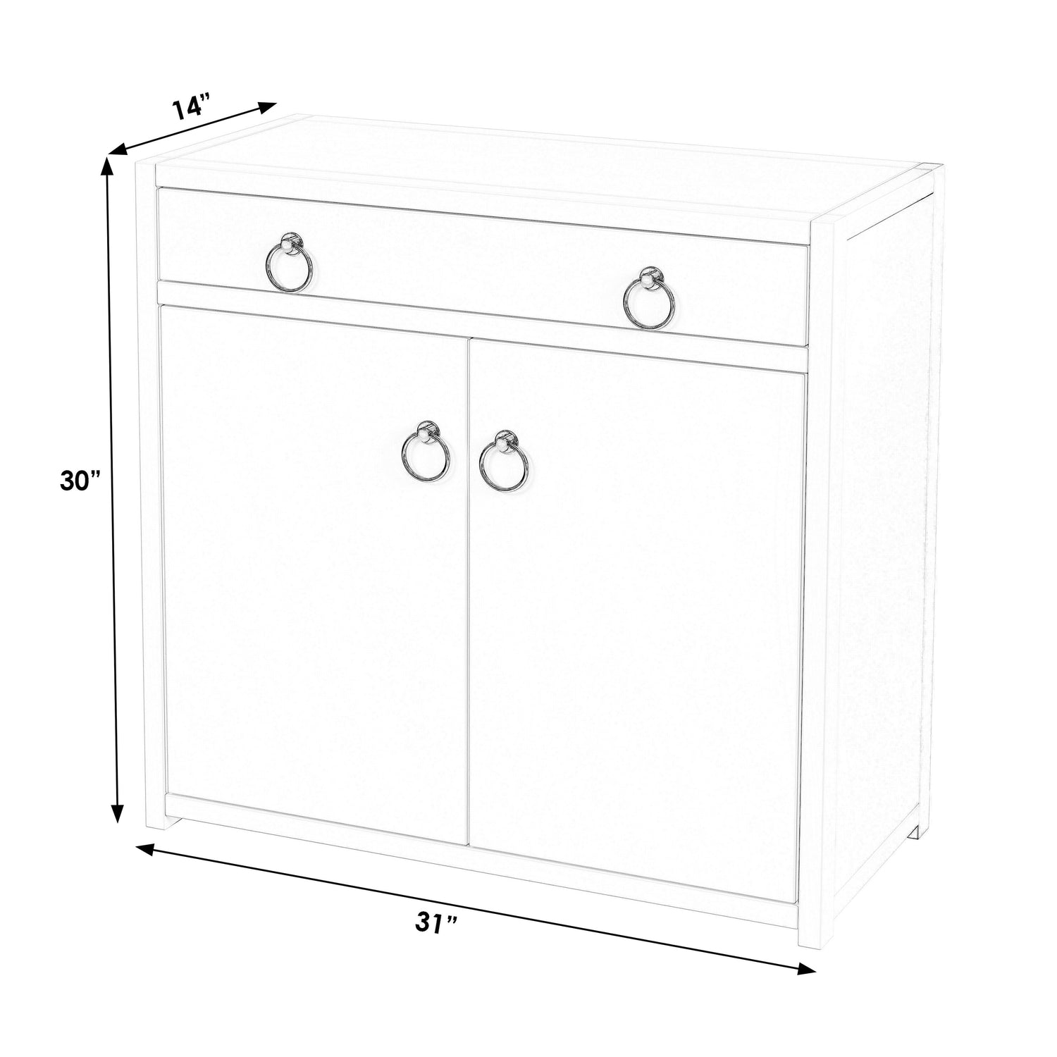 Lark 2-Door Cabinet with Storage – Overstock