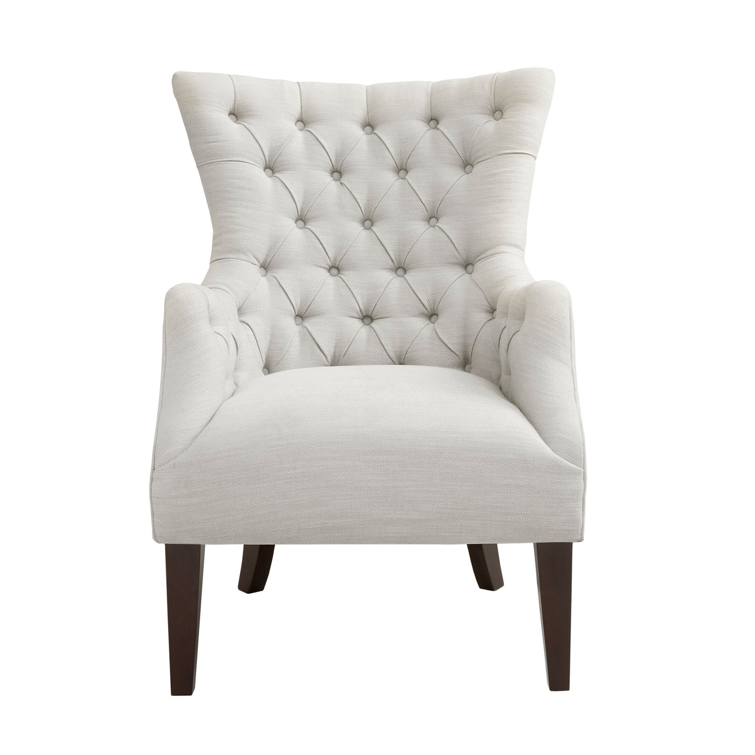 Madison Park Isa Button Tufted Wing Back Chair Overstock