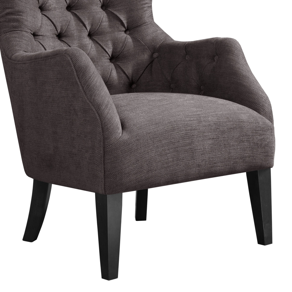 Madison Park Isa Button Tufted Wing Back Chair Overstock