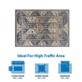 Madison Park Mila Tiled Border Area Rug