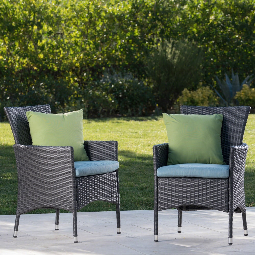 Malta Wicker Patio Armchairs by Christopher Knight Home (Set of 2)