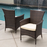 Malta Wicker Patio Armchairs by Christopher Knight Home (Set of 2)