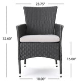 Malta Wicker Patio Armchairs by Christopher Knight Home (Set of 2)