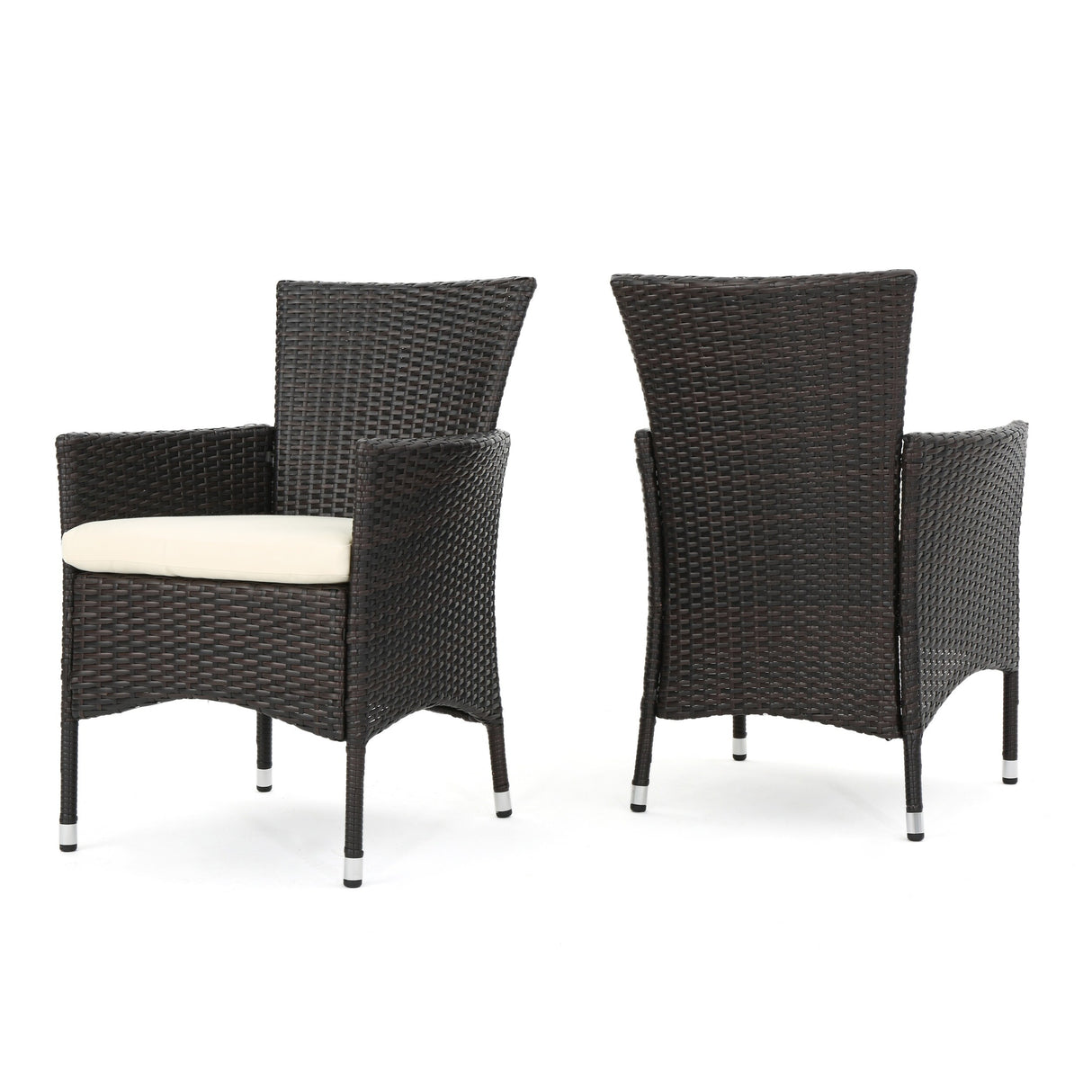 Malta Wicker Patio Armchairs by Christopher Knight Home (Set of 2)