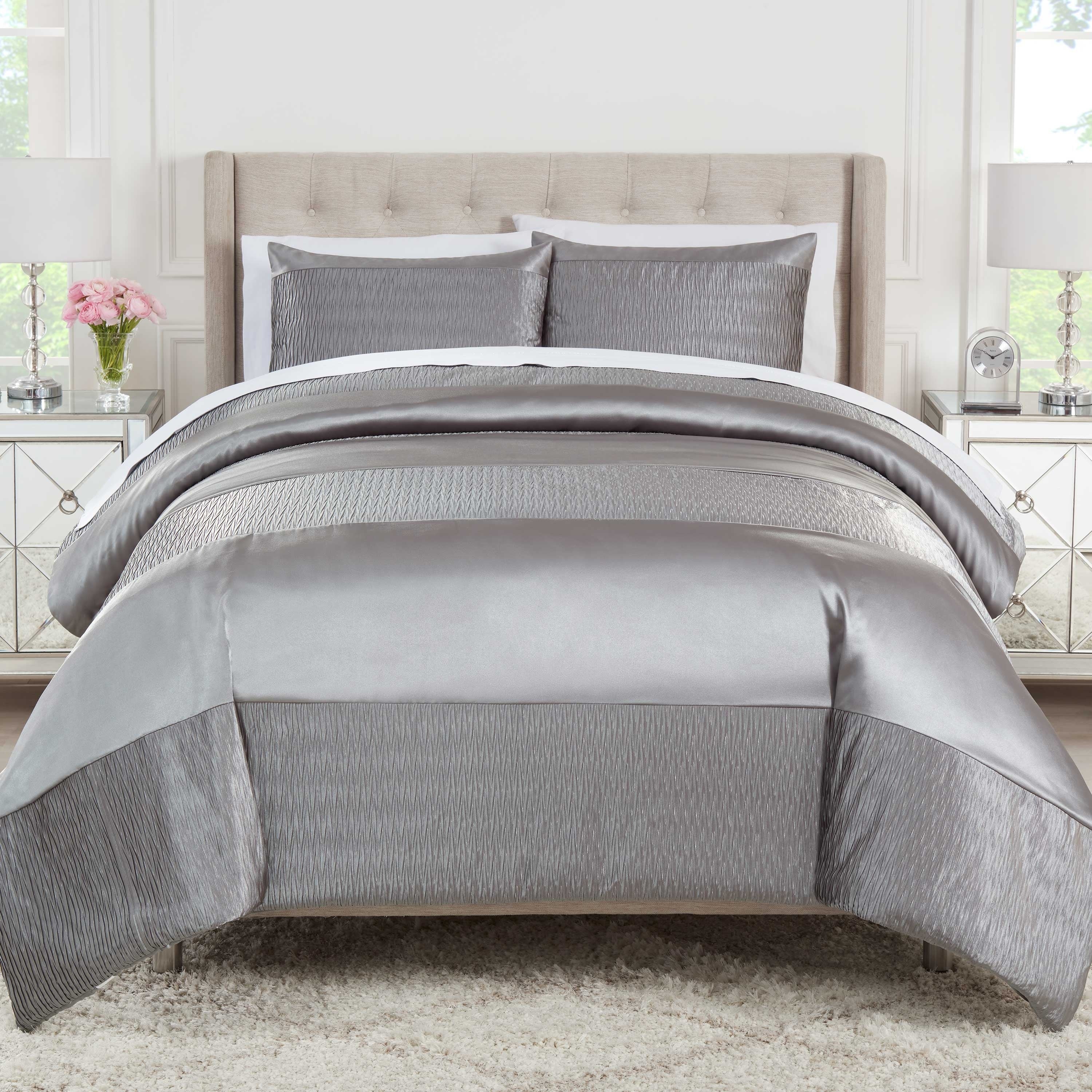 Martex Desiree Silver Comforter Set – Overstock
