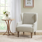 Martha Stewart Malcom Taupe Wing Back Accent Chair