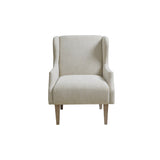 Martha Stewart Malcom Taupe Wing Back Accent Chair