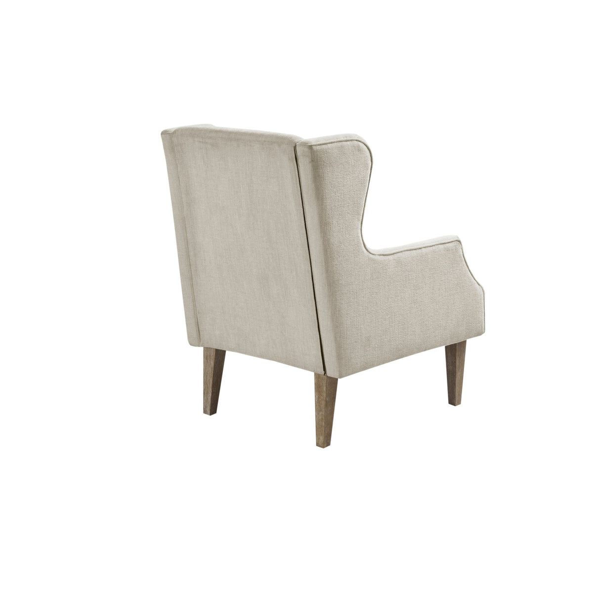 Martha Stewart Malcom Taupe Wing Back Accent Chair