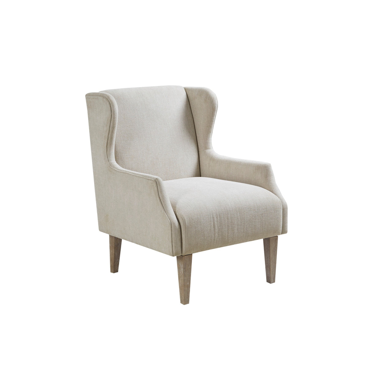 Martha Stewart Malcom Taupe Wing Back Accent Chair