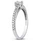 Miadora 10k White Gold 1/2ct TDW Diamond Ring