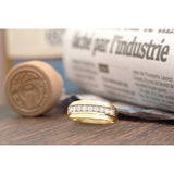 Miadora 10k Yellow Gold Men's 1/2ct TDW Diamond Wedding Band