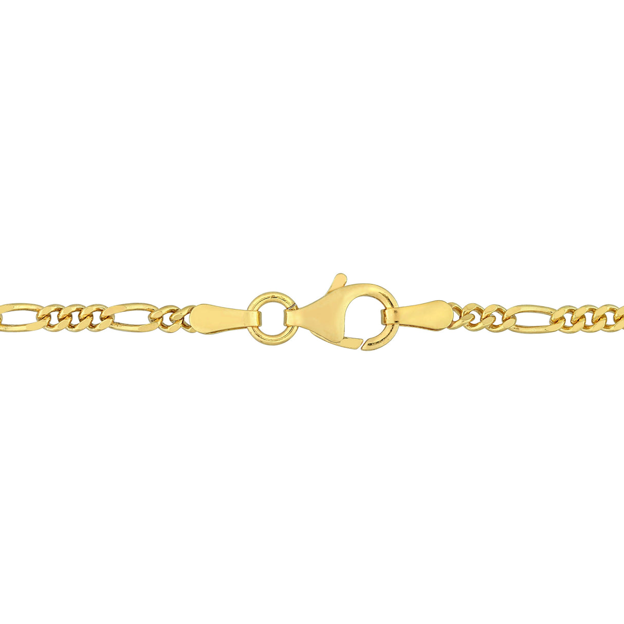 Miadora 18kt Yellow Gold Plated Sterling Silver Figaro Bracelet