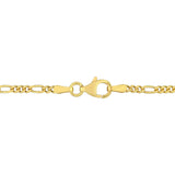 Miadora 18kt Yellow Gold Plated Sterling Silver Figaro Bracelet