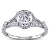 Miadora Signature Collection 18k Gold 1 2/5ct TDW Diamond Engagement Ring