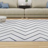 Superior Modern Chevron Zig-Zag Indoor Outdoor Area Rug